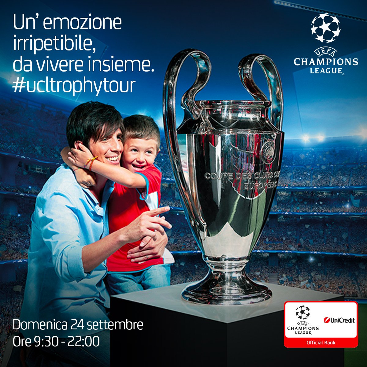 IL CENTRO OSPITA IL TROFEO DELLA UEFA CHAMPIONS LEAGUE