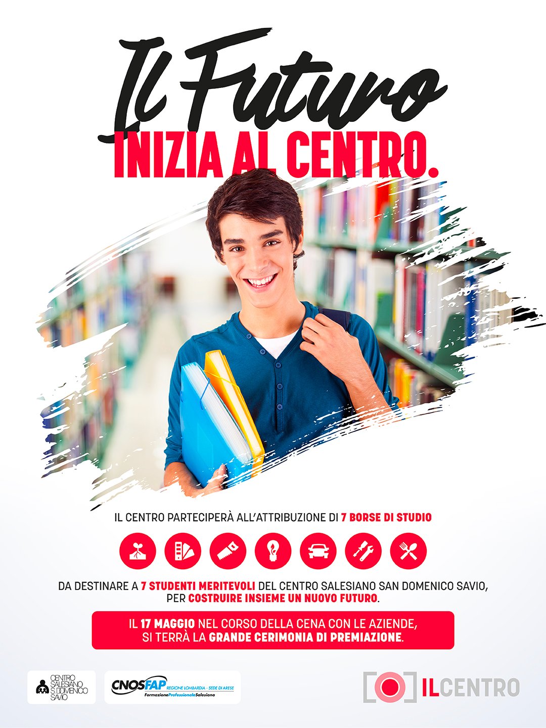 IL CENTRO SOSTIENE IL FUTURO DEI GIOVANI: 7 BORSE DI STUDIO AGLI STUDENTI DEL CENTRO SALESIANO SAN DOMENICO SAVIO DI ARESE