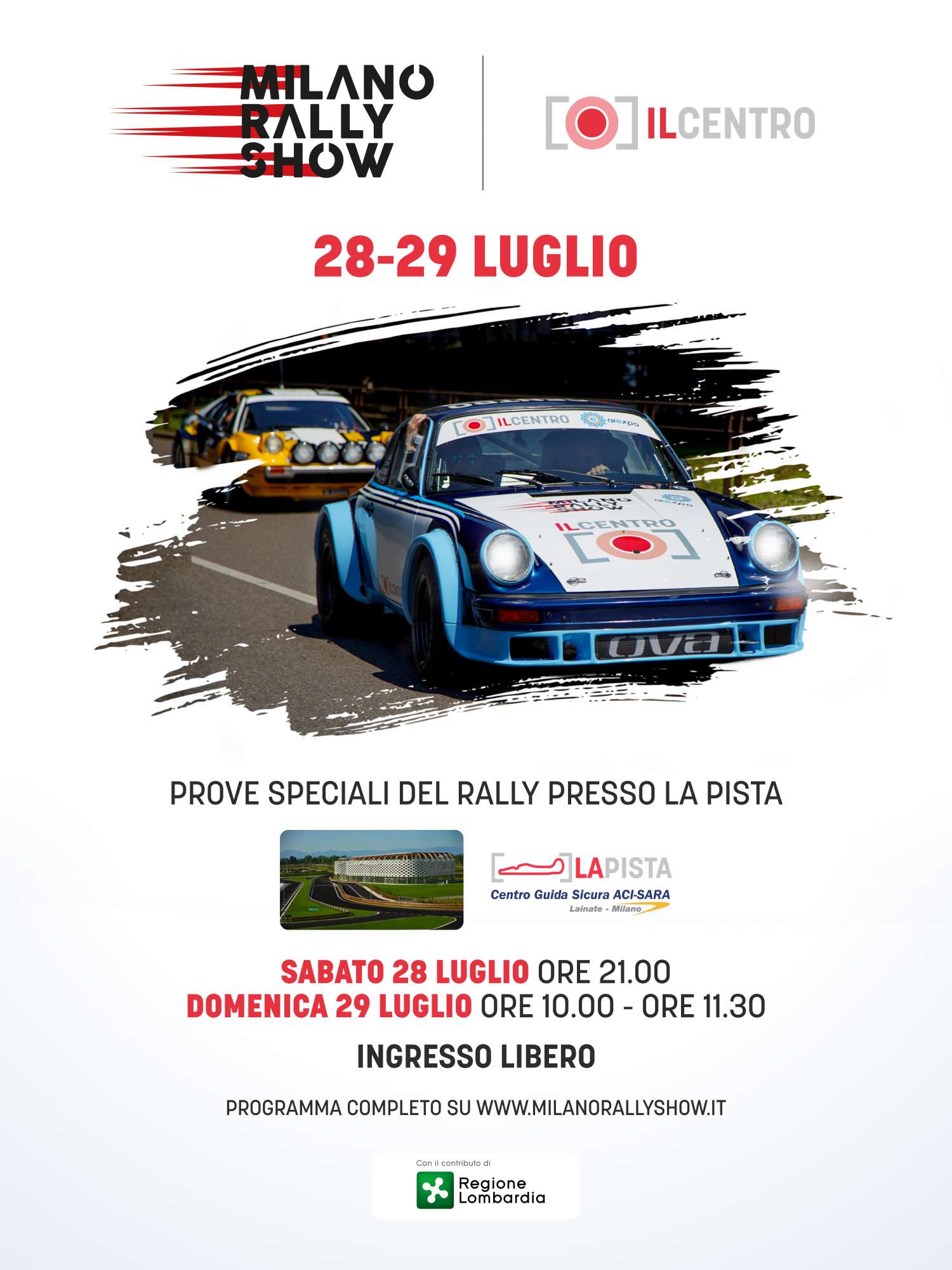 LA PISTA DI ARESE SI ACCENDE IN NOTTURNA PER IL MILANO RALLY SHOW