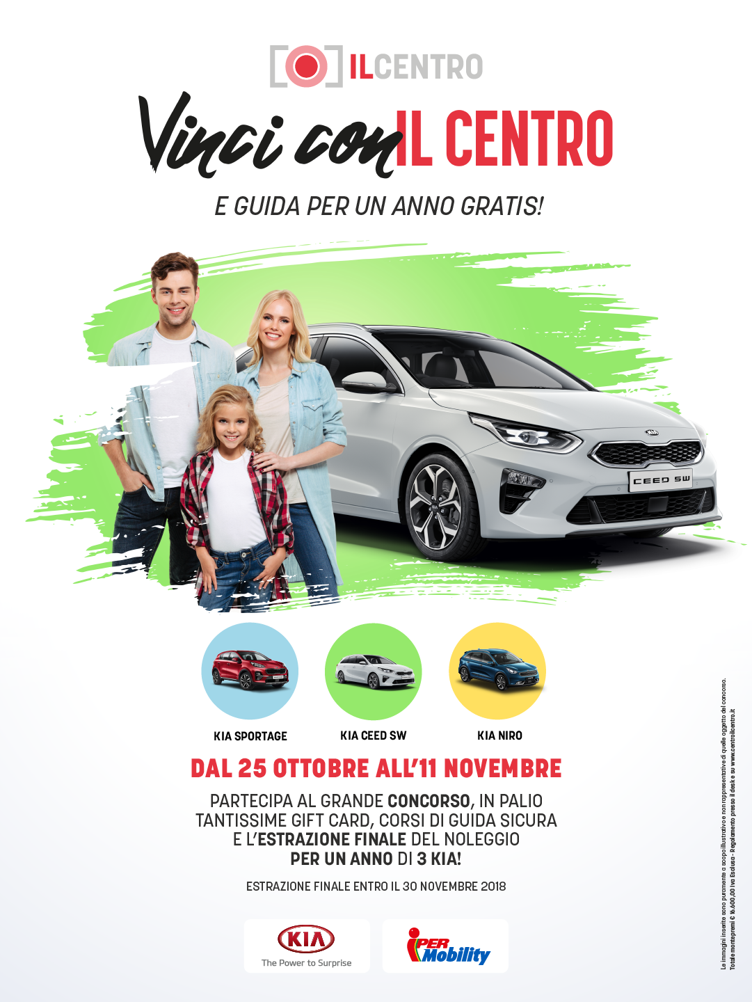 PARTECIPA A “VINCI CON IL CENTRO” IL CONCORSO CHE TI REGALA 1 ANNO DI GUIDA GRATUITA
