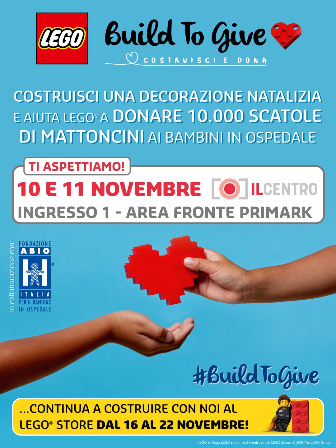 A IL CENTRO di Arese LEGO Italia vi aspetta per costruire sogni e regalare sorrisi