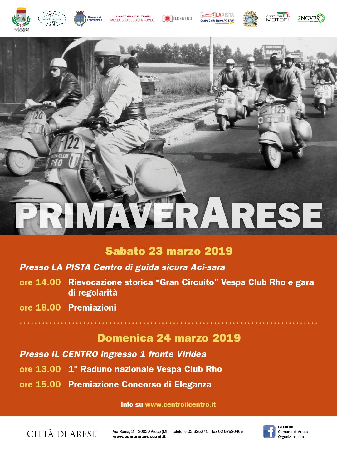 A IL CENTRO DI ARESE TORNA IL MITO VESPA