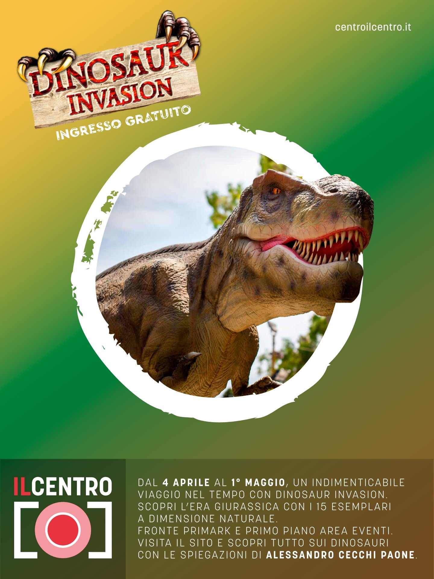 A IL CENTRO arriva Dinosaur Invasion!