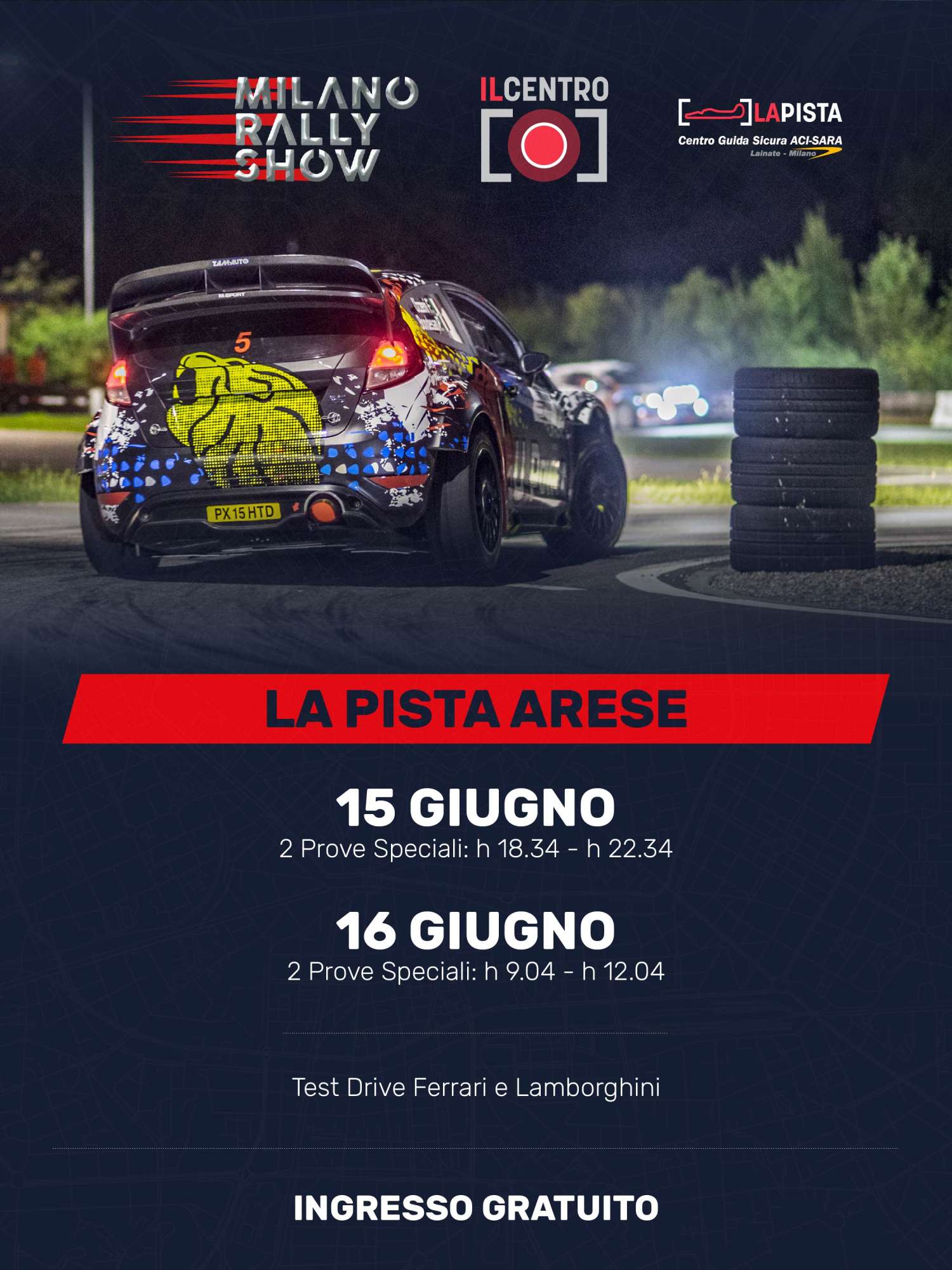MILANO RALLY SHOW 2019: AD ARESE QUATTRO ADRENALINICHE PROVE SPECIALI