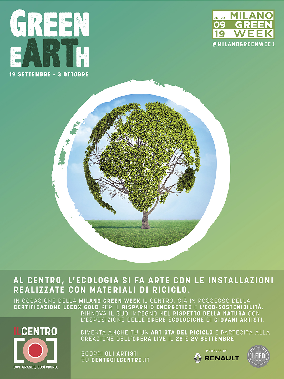 Green eArth l’arte sostenibile arriva a IL CENTRO di Arese