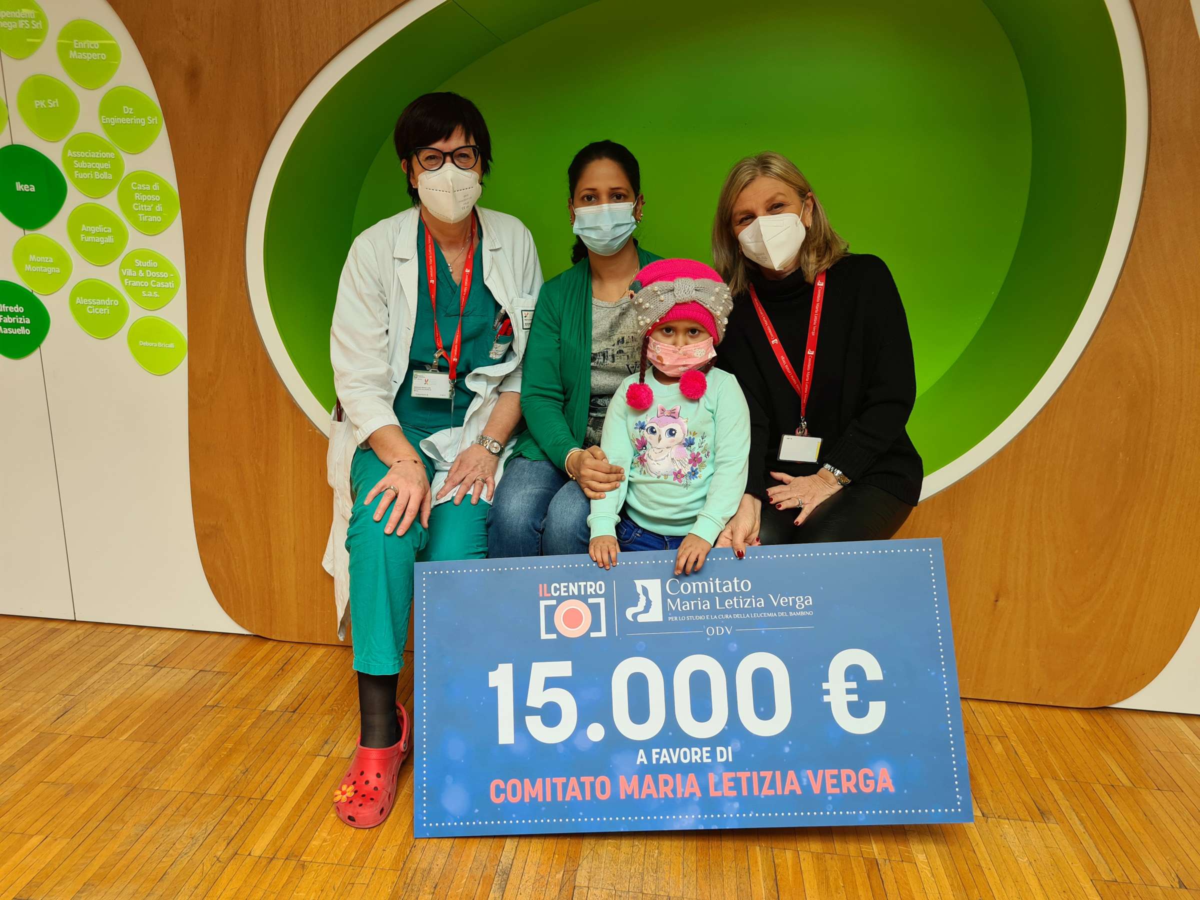 IL CENTRO GRAZIE ALL’INIZIATIVA CHARITY DI NATALE, RACCOLTI 15.000 EURO  DEVOLUTI AL COMITATO MARIA LETIZIA VERGA