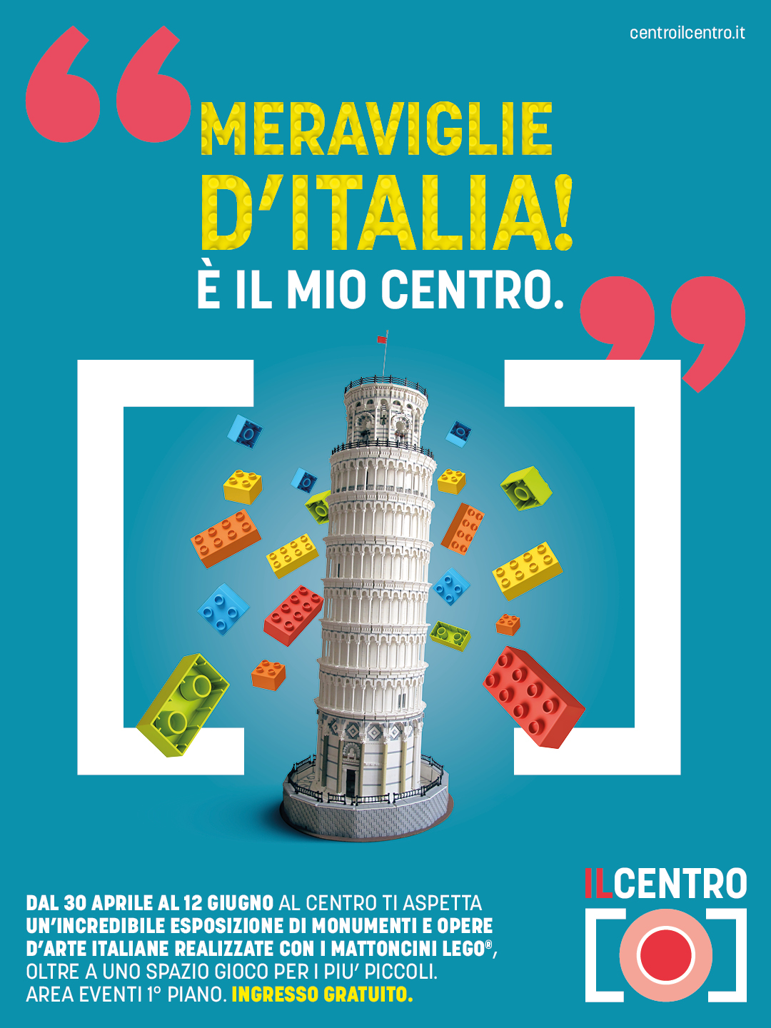 A IL CENTRO ARRIVANO LE MERAVIGLIE D’ITALIA  CREATE INTERAMENTE IN LEGO®