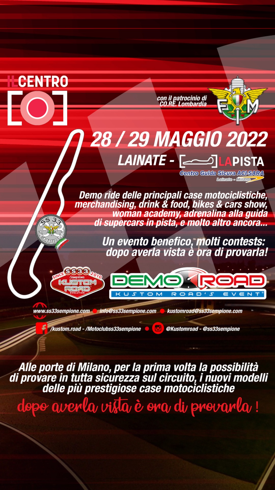 IL CENTRO SOSTIENE L’EVENTO BENEFICO KUSTOM ROAD