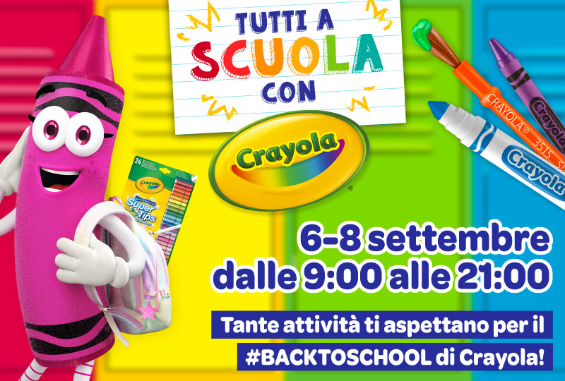 Tutti a scuola con Crayola!
