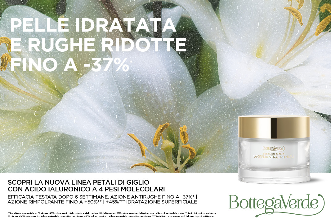 Bottega Verde – Novità Linea Petali di Giglio