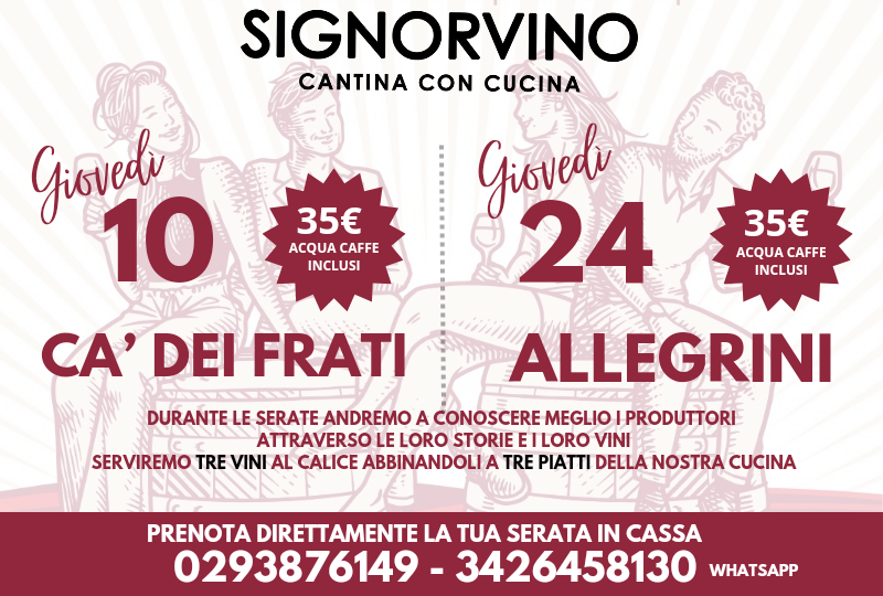 DIVERTITI CON GUSTO DA SIGNORVINO!