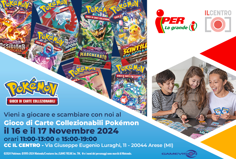 Il Centro di Arese si anima del mondo dei Pokémon! 