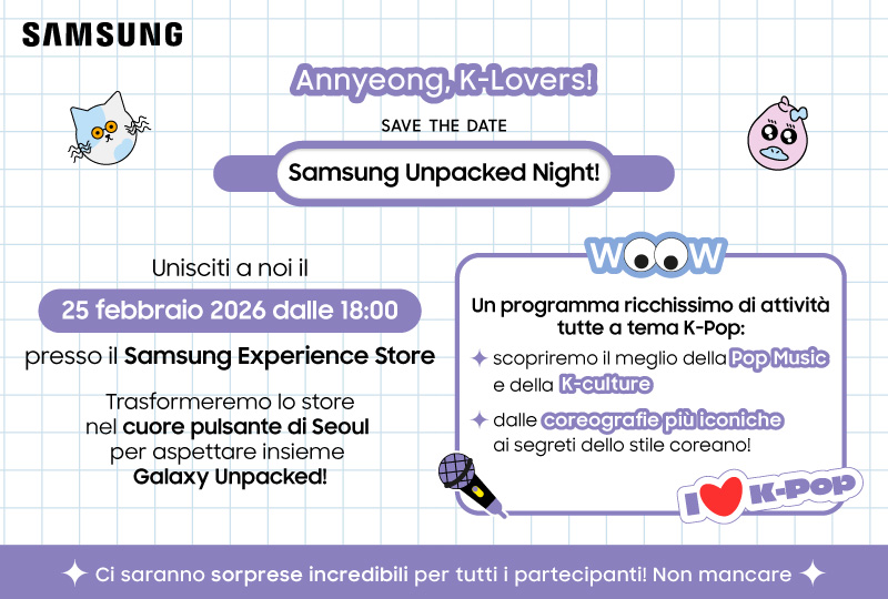 Evento Samsung Unpacked Night