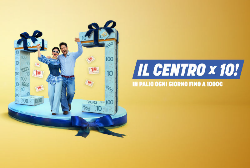 ✨ Il Centro x 10! La fortuna gira… e potresti vincere tu! ✨